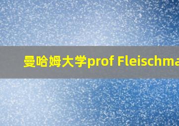 曼哈姆大学prof Fleischman